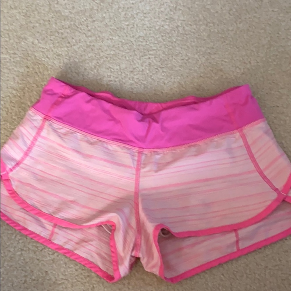Lululemon pink shorts